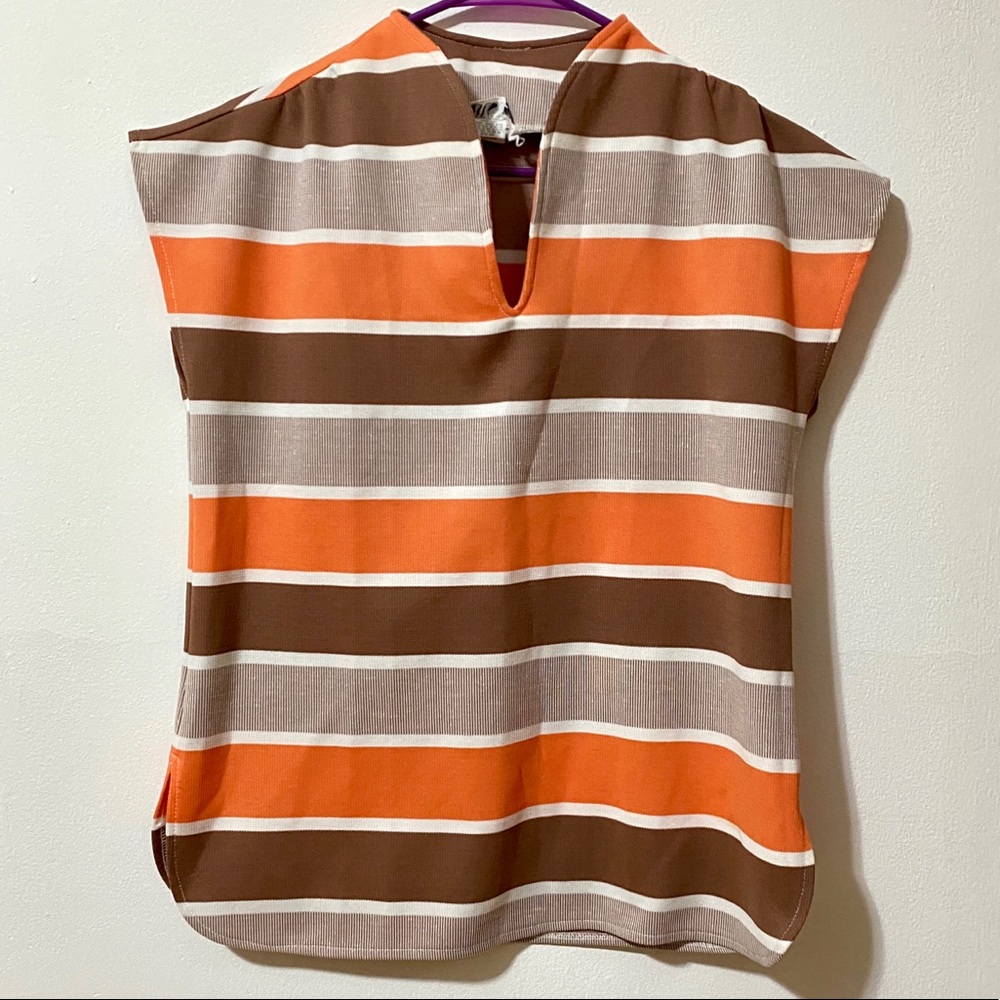 Multicolor Striped Muscle Tee